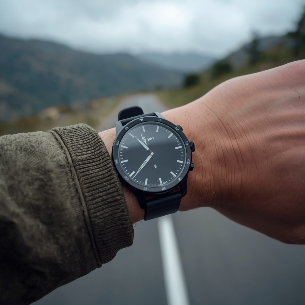 Runner checking a watch while Getting Back Into Running After a Break