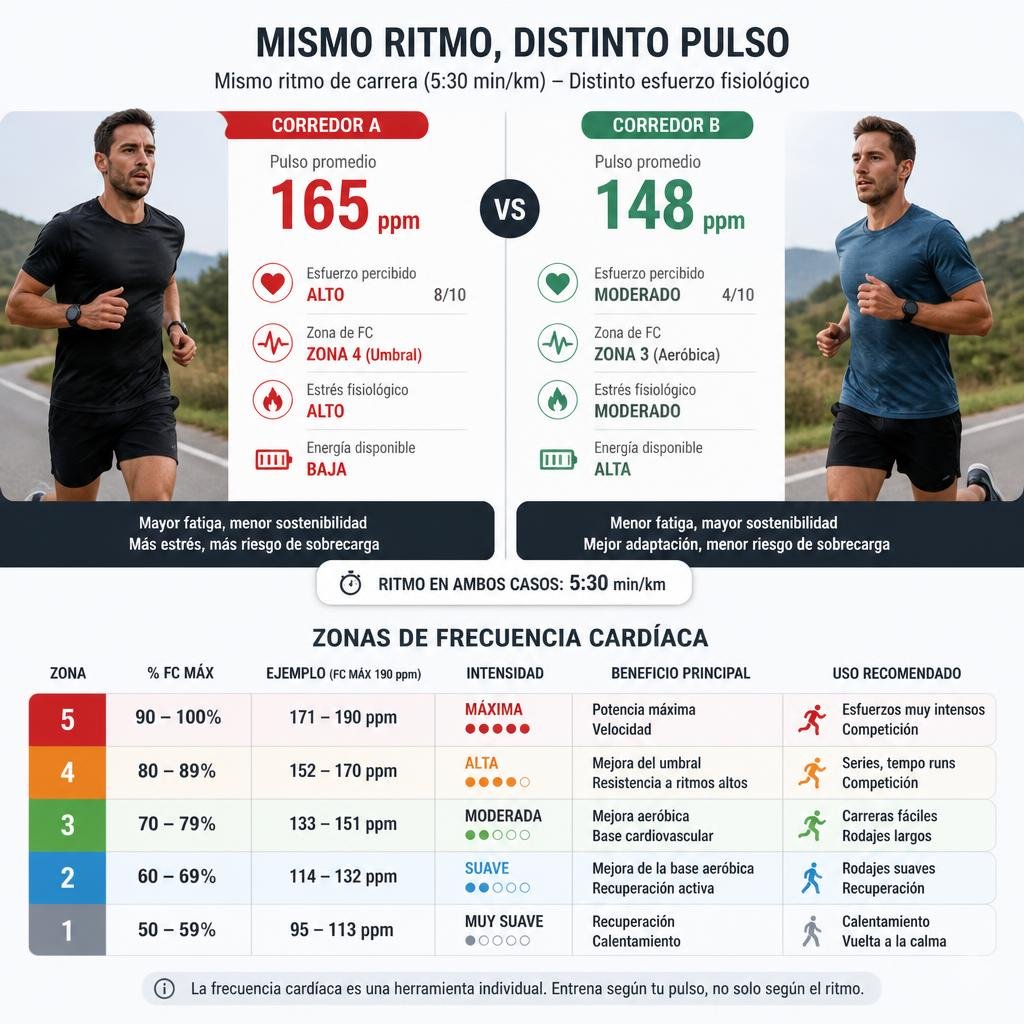 Zonas de frecuencia cardíaca y eficiencia aeróbica