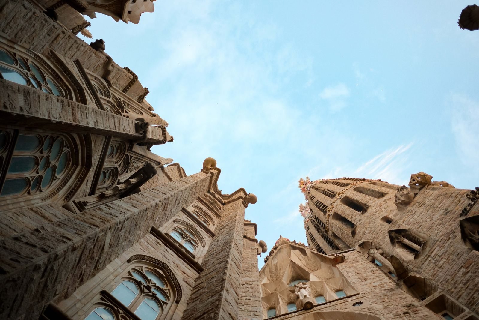 Sagrada Familia towers under a blue sky, in the city of the Barcelona Half Marathon