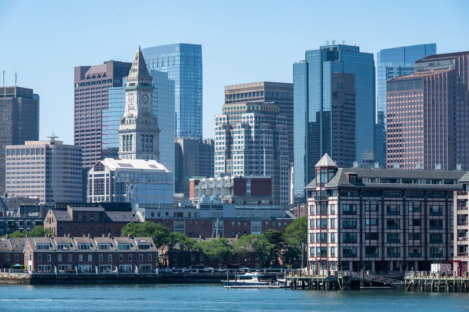 Boston skyline with the Custom House Tower